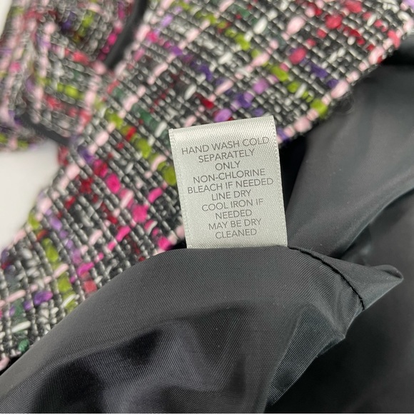 ๐ CJ Banks Tweed Blazer Zip Up Christopher & Banks Jacket Coat Sz X - Picture 6 of 6